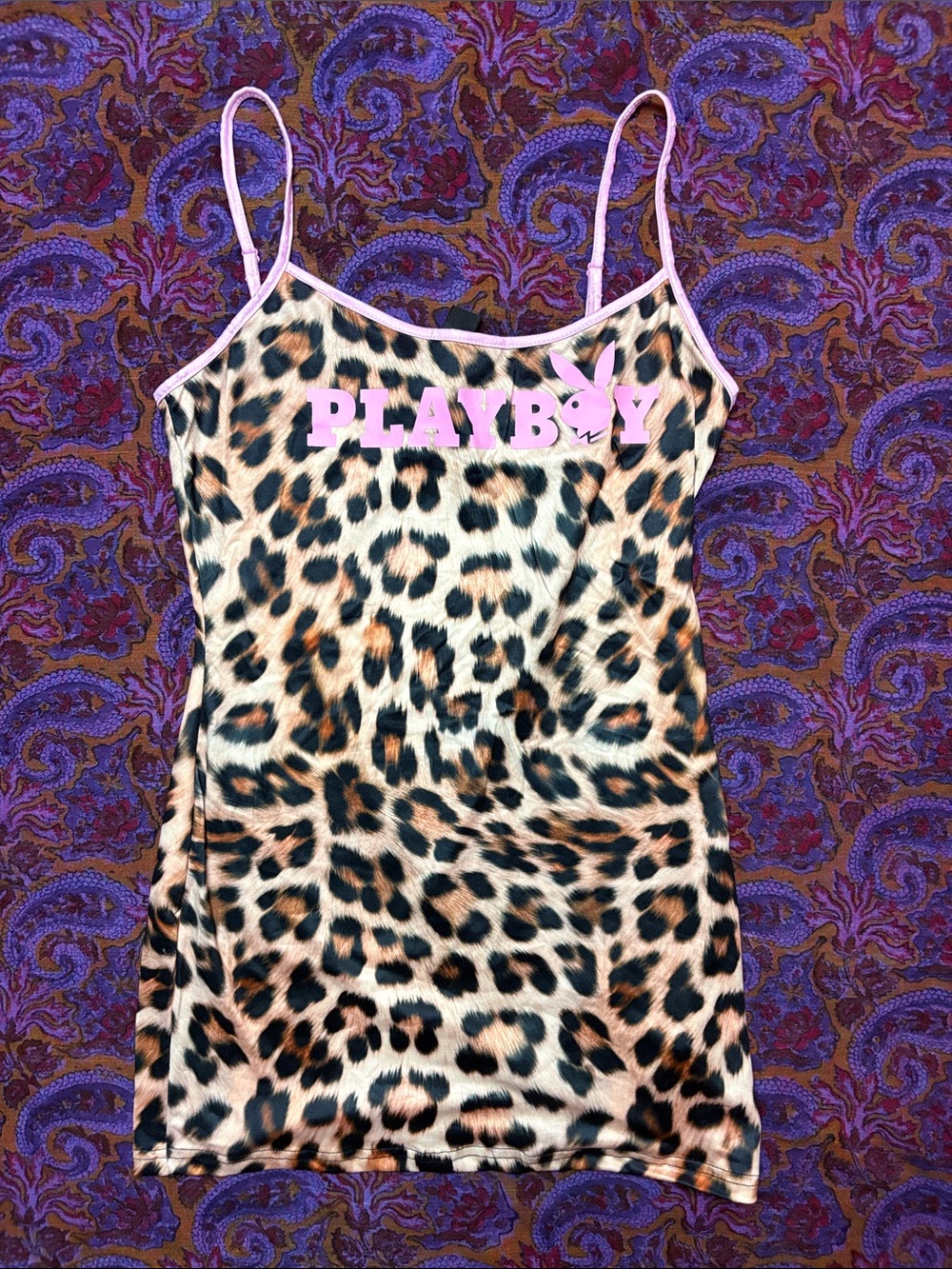 Leopard and pink playboy bodycon